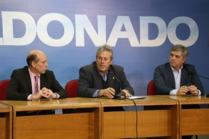 Sergio Riolfo, Amaszonas; Enrique Antía, Intendente; Juan Lescarboura, Aeropuerto de Punta del Este.