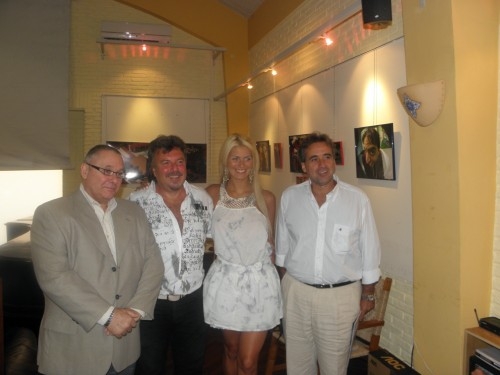 Charles Kramer, Alejandro Gammella y señora y Remo Monzeglio