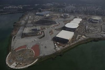 Imagen aérea del Parque Olímpico de los Juegos Olímpicos de Río de Janeiro de 2016 el lunes, 27 de julio de 2015.