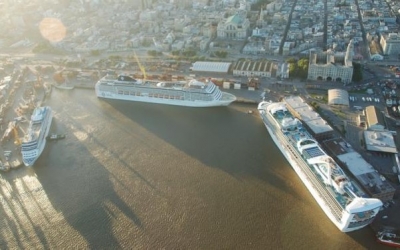 Cruceros en el Puerto de Montevideo.