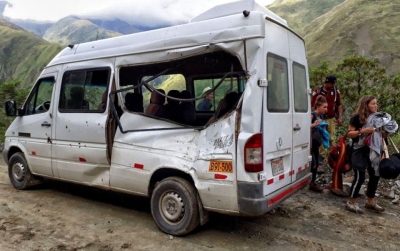 Muere turista argentina tras caer una roca sobre el vehículo en el que iba a Machu Picchu