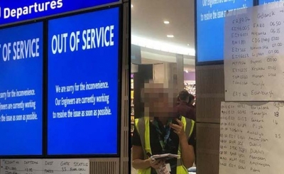 Un ciberataque apaga las pantallas del aeropuerto de Bristol, Inglaterra