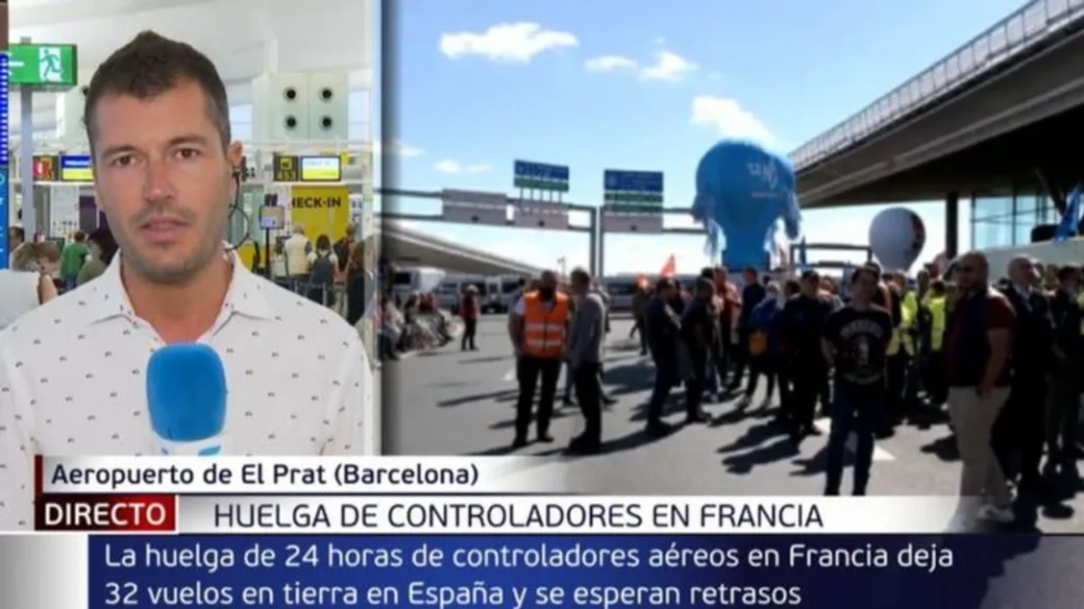 Aerolíneas cancelan vuelos este jueves por la huelga de controladores en Francia