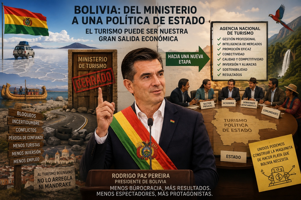Bolivia: cerrar un ministerio no alcanza; hay que abrir una nueva forma de pensar el turismo