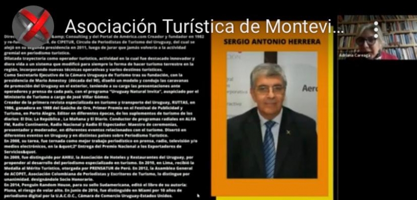 Sergio Antonio Herrera disert&oacute; para la ATM, Asociaci&oacute;n Tur&iacute;stica de Montevideo, y...