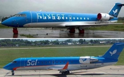 Flyest: con aviones pintados de apuro est&aacute; lista para empezar a volar