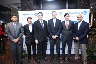 Adolfo Sen, Director de Ventas; Gabriel Varela, Director Senior de Planificación; Pablo De La Guardia, Director de Relaciones con Gobiernos y Alianzas; Pedro Heilron, Presidente Ejecutivo; Joseph Mohan, Vicepresidente Senior de Comercial y Planificación; Marco Ocando, Director de Mercadeo.