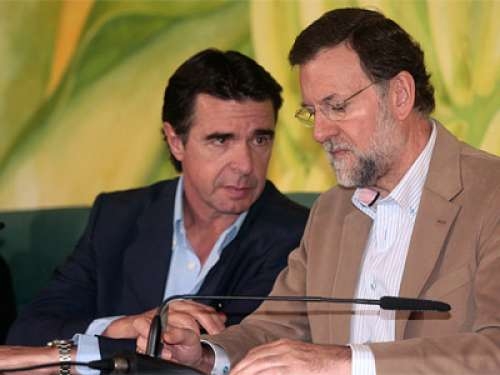 Jos&eacute; Manuel Soria junto al presidente Rajoy.