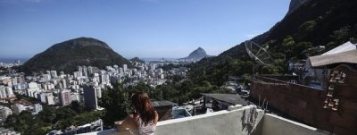 Vivienda en la favela Dona Marta, que recibirá huéspedes que asistirán al Mundial de fútbol en Río de Janeiro (Brasil).