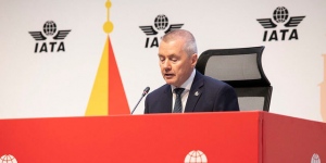 Willie Walsh, director general de la IATA en la Asamblea General realizada en Estambul.