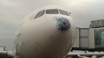 As&iacute; qued&oacute; un avi&oacute;n de AirEuropa que traspas&oacute; el frente de tormenta