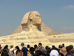 La esfinge, en Giza.