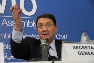 Taleb Rifai. Genera estruendo el ruido del "clink caja" en la sede de Madrid de la OMT
