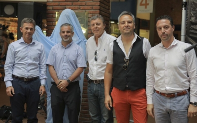 Marcelo Lombardi, Gte Gral de Tres Cruces; Oscar Curutchet, Intendente Interino de Montevideo; Rub&eacute;n Tribucio; Alberto Saravia; Pablo Cusnir, Gte Marketing Tres Cruces.