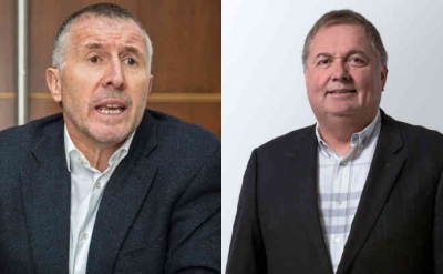 Enrique Cueto, presidente de Latam y Hern&aacute;n Rinc&oacute;n, presidente de Avianca.