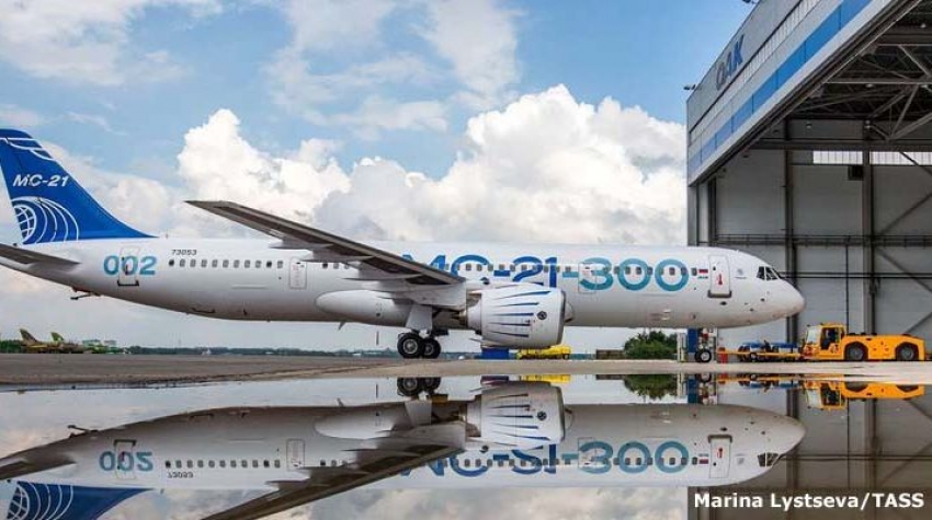 Aplazada la producci&oacute;n del avi&oacute;n ruso MC-21 por las sanciones de EEUU