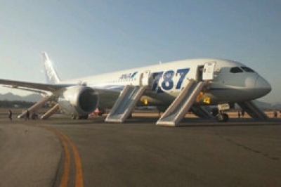 Un 787 Dreamliner de Nippon Airways.