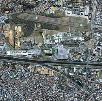 Vista a&eacute;rea del centro de convenciones Anhembi