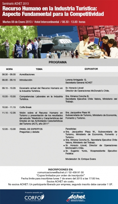 Seminario: RR.HH en la Industria Tur&iacute;stica