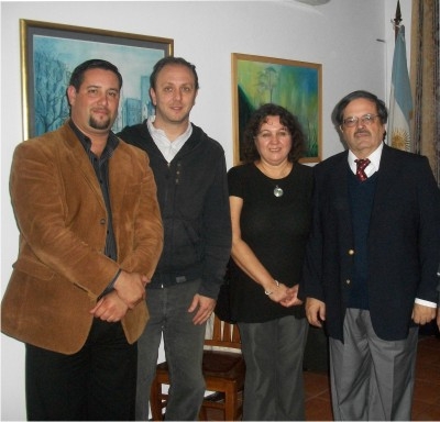 Israel Espino Ariel Broitman Gabriela Schmid y Cónsul Doctor César Matas Alsina