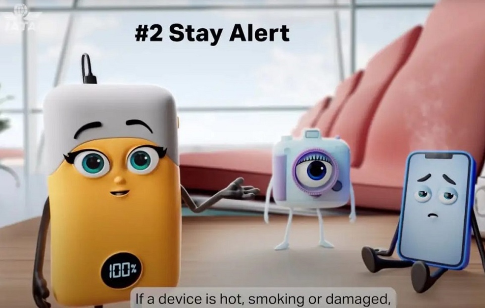 IATA lanza campaña global para volar de forma segura con baterías de litio