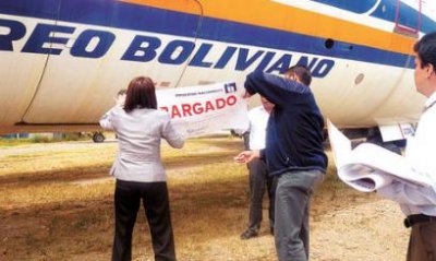 Lloyd Aero Boliviano quiere evitar el remate de sus bienes