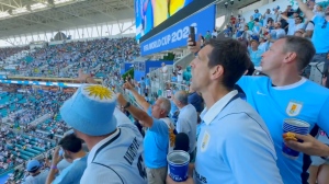 "Uruguay nom&aacute;"  en el partido contra Cabo Verde