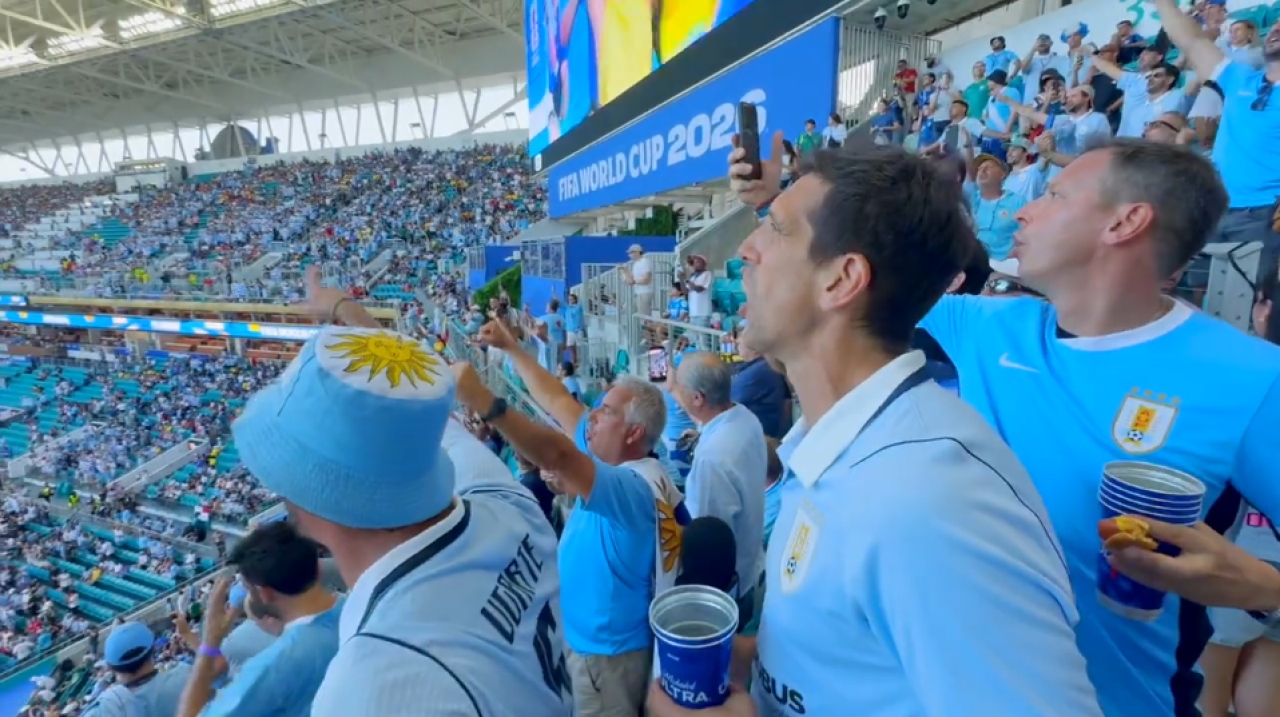 "Uruguay nom&aacute;"  en el partido contra Cabo Verde