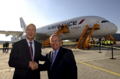 Primer vuelo del Airbus A380 de Air France a Jap&oacute;n