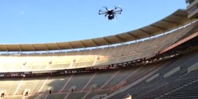 Los drones esp&iacute;an las pr&aacute;cticas en el mundial