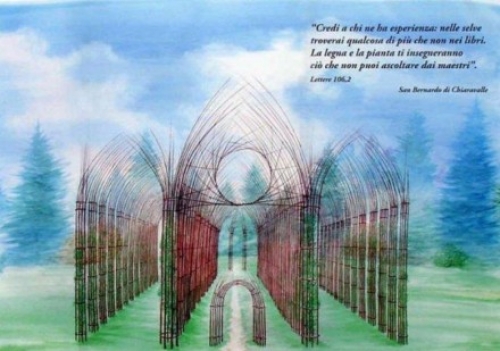 Italia: se inaugur&oacute; una catedral verde hecha de troncos y ramas