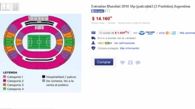 Explot&oacute; la reventa de entradas para el Mundial