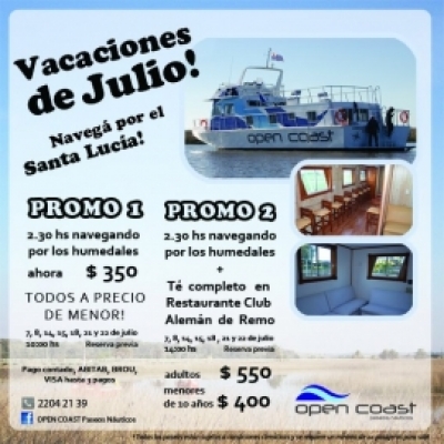 Paseos por el R&iacute;o Santa Luc&iacute;a en vacaciones de julio