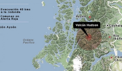 Decretan alerta roja en Chile por volc&aacute;n Hudson