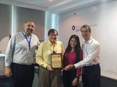 Gustavo Esusy; Hugo Perelli; Karitza Ram&iacute;rez y Christophe Didiers