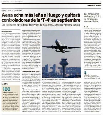 Aviso a los usuarios del aeropuerto  de Madrid-Barajas