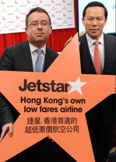 Los m&aacute;ximos ejecutivos de Qantas y China Eastern, Alan Joyce y Liu Shaoyong.