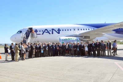 LAN: primer vuelo comercial con biocombustible en Sudam&eacute;rica