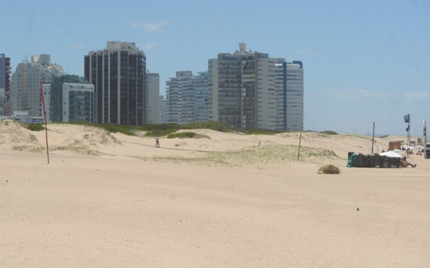 Una postal de Punta del Este esta temporada: poca cantidad de turistas.