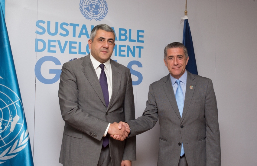 Zurab Pololikashvili y Antonio Santos del Valle