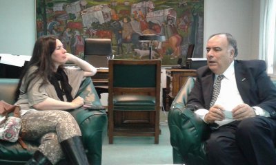 Embajador H&eacute;ctor Lescano nota de tapa en Argentina