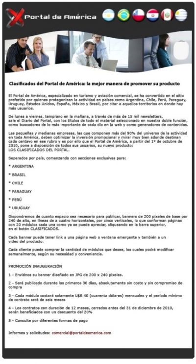 Clasificados: una nueva etapa