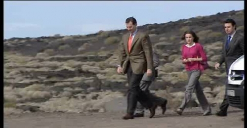 Los Pr&iacute;ncipes visitan El Hierro para animar a los turistas a volver