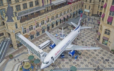 El primer restaurante dentro de un avi&oacute;n en China