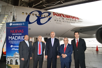 Aerom&eacute;xico anunci&oacute; c&oacute;digo compartido con Air Europa en vuelos a Madrid