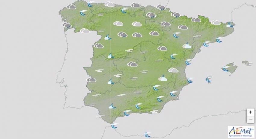 El tiempo para hoy en Espa&ntilde;a, 18 de marzo de 2022