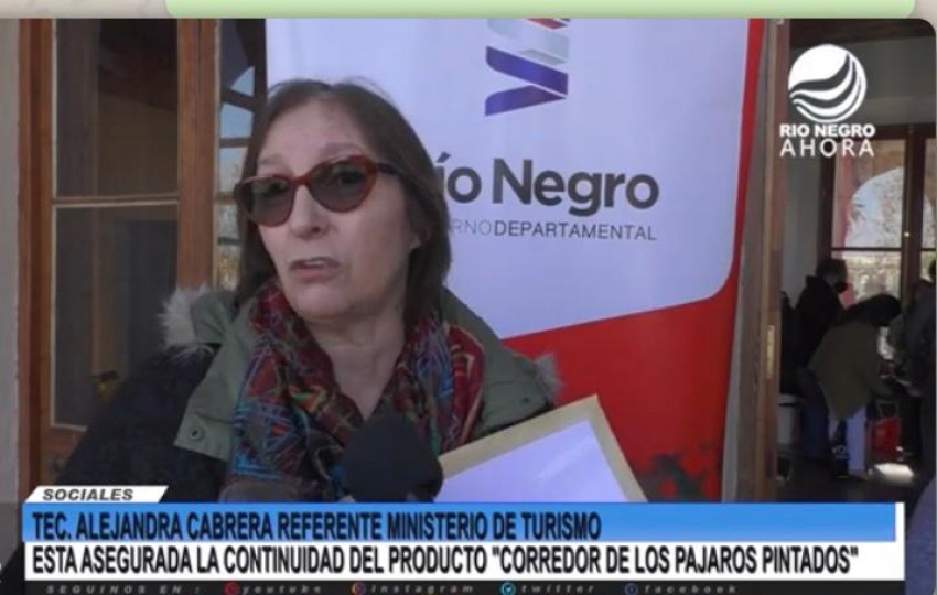 Funcionaria del Mintur en R&iacute;o Negro:"seguiremos trabajando con el producto Corredor de los p&aacute;jaros pintados, un destino consolidado"