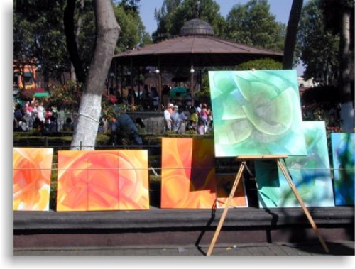 Kiosco del centro de Coyoac&aacute;n