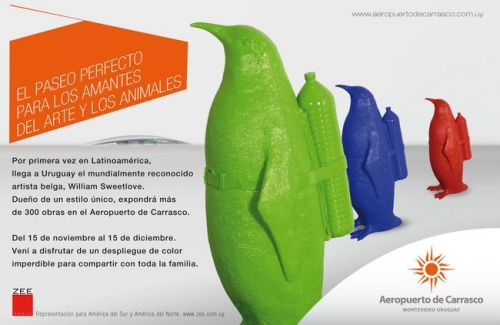 Aeropuerto de Carrasco: por primera vez en Latinoam&eacute;rica las obras de William Sweetlove