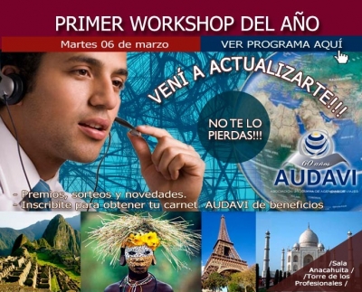 Hoy primer Workshop de AUDAVI, la Asociaci&oacute;n Uruguaya de Agencias de Viajes